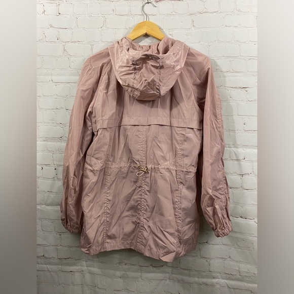 Ci Sono Original Light Pink Womens Size Large Hooded Rain Jacket - Picture 2 of 14